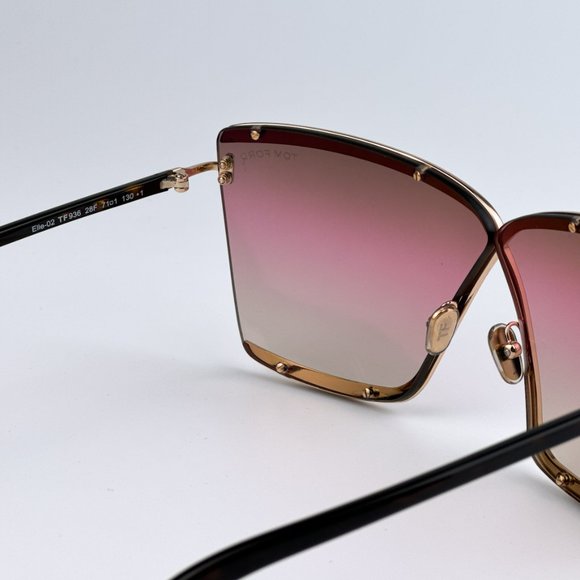 Tom Ford FT0936/S Elle-02 28F BRAND NEW Sunglasses Gold Black Gradient Women - Picture 11 of 12